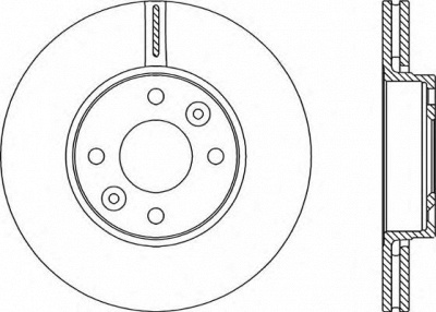 OPEN PARTS bda198520 -  Тормозной диск